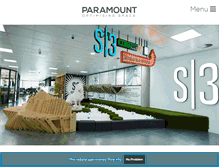 Tablet Screenshot of paramountinteriors.com